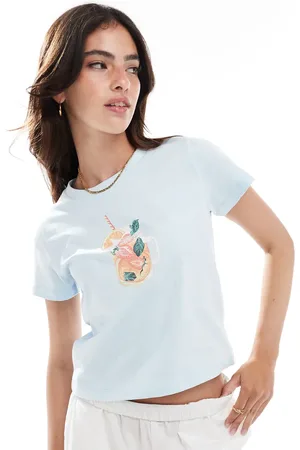 Miss Selfridge Summer cocktail graphic baby tee