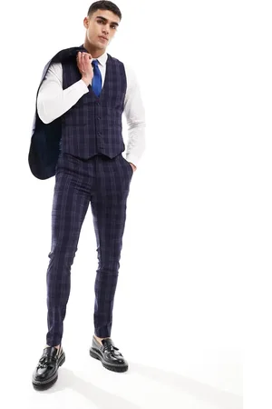 ASOS Skinny suit trouser in tonal check