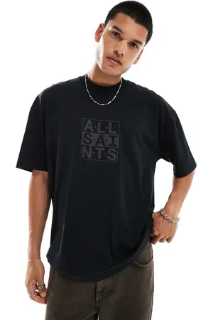 AllSaints Below tonal logo t-shirt in