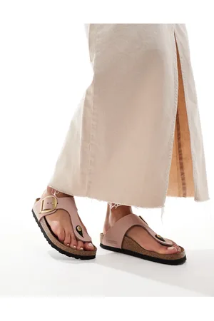 Birkenstock Gizeh big buckle sandals in nubuck leather