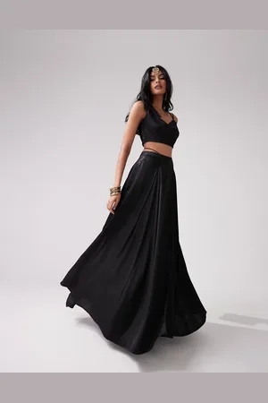 Kanya London Lehenga full flare pleated skirt co-ord in