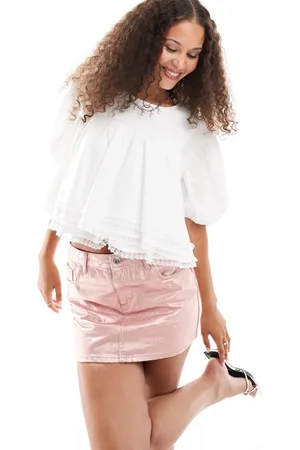 Sister Jane Lace trim top in ivory