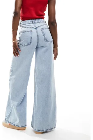 ASOS Soft wide leg jean in light