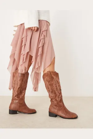 Glamorous Western knee boots in