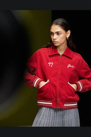 GANT Cord varsity bomber jacket with logo in
