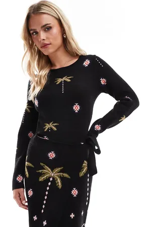 Never Fully Dressed Petite Havanna knitted mini dress in