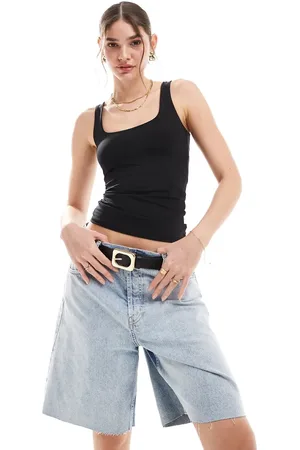 JJXX Slinky reversible vest top in