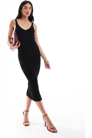 Y.A.S Sleeveless cami midi knit dress in