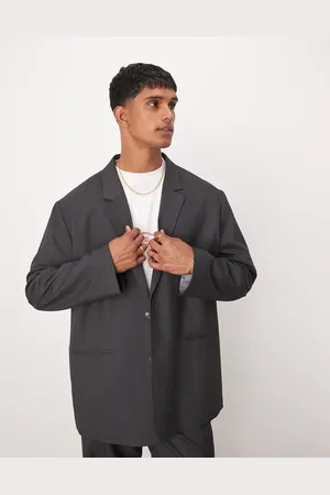 ASOS Oversized slouchy suit jacket in charcoal