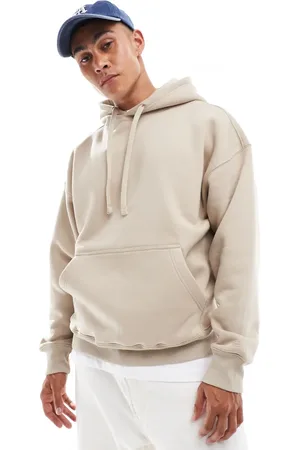 Pull&Bear Basic hoodie in beige