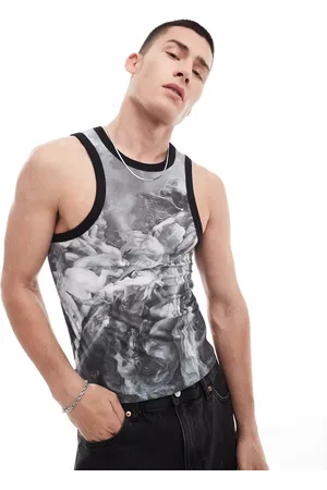 ASOS Muscle vest in with renaissance all over print