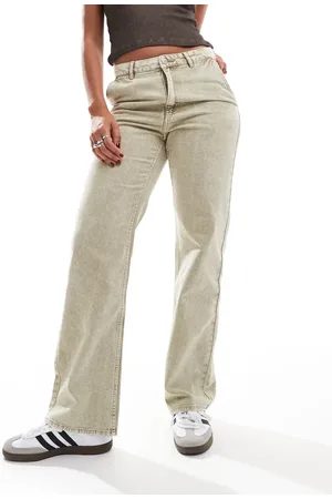 Monki Cargo trousers in washed beige