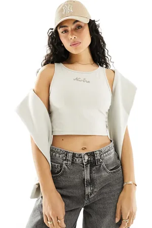 New Era Script logo vest in off
