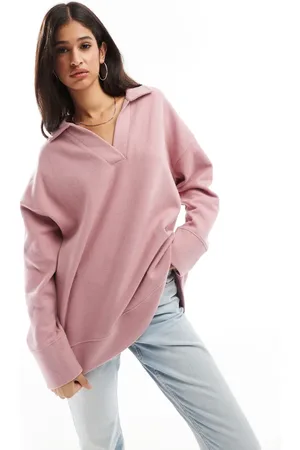 ASOS Supersoft longline rugby jumper in