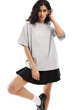 4th & Reckless Embroidered soleil logo oversized t-shirt in