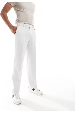 ASOS Straight suit trouser in waffle texture