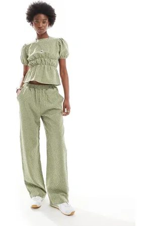 Reclaimed Trouser co-ord in gingham