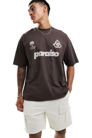ASOS Oversized t-shirt with paraiso front print in