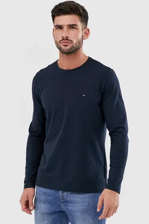 Tommy Hilfiger Slim fit classic logo long sleeve t-shirt in