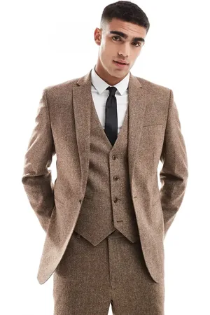 ASOS Slim wool blend suit jacket in