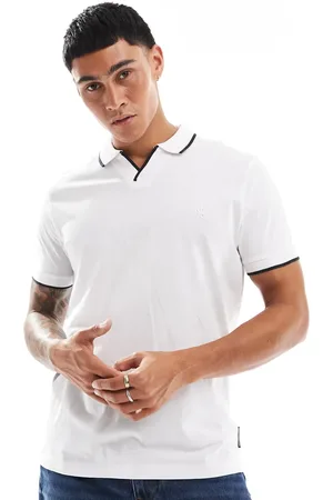 French Connection French Connection trophy tipped neck polo in