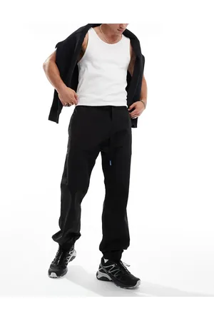 Hugo Blue Gerko casual trousers in with strapping detail