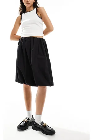 ASOS Cotton bubble midi skirt in