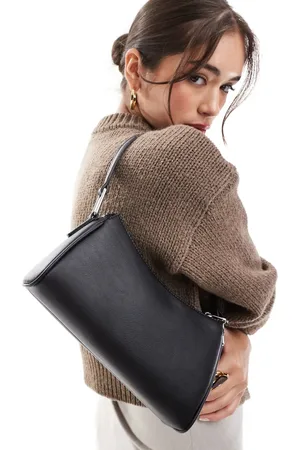 Pull&Bear PU barrel shoulder bag in