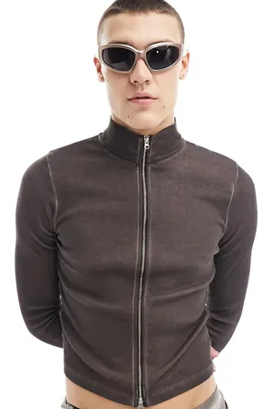 COLLUSION Funnel neck long sleeve top in