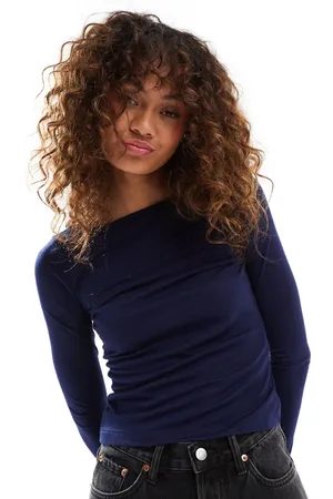 COLLUSION Ribbed long sleeve top in