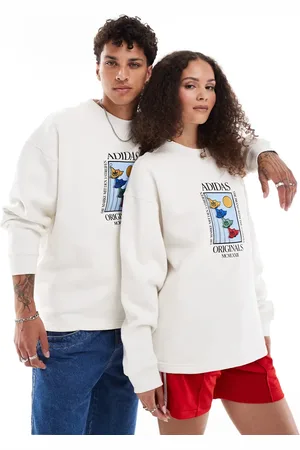 adidas Embroidered unisex sweatshirt in