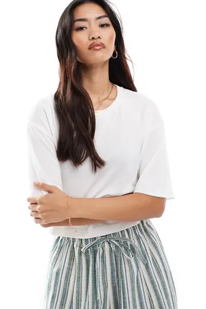 Stradivarius Soft touch t-shirt in natural