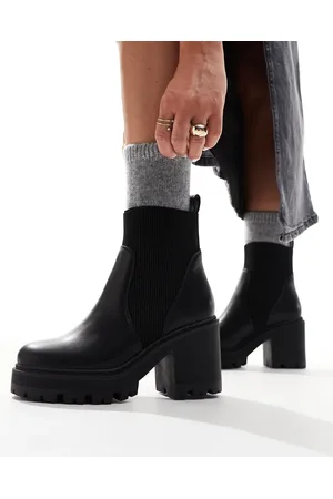 SEQWL Chunky ankle boots in PU