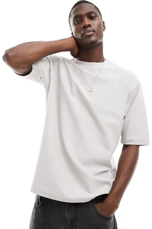 Another Influence Co-ord oversized textured t-shirt in light