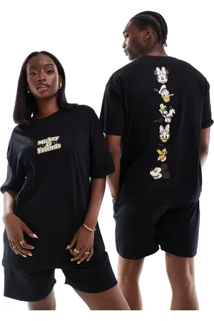 ASOS Disney Mickey and friends pyjama set in black