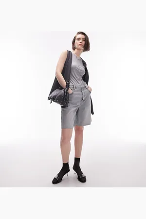 Topshop Premium slinky racer vest in marl