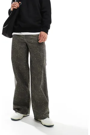 ASOS Super baggy trouser in leopard print