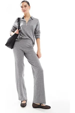 Object Wide leg knitted trouser co-ord in