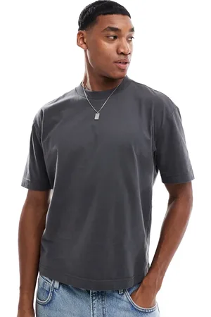 Hollister Heavyweight boxy crop fit t-shirt in black