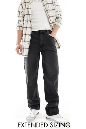 ASOS Straight leg jeans with stretch in washed
