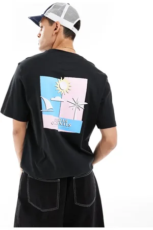adidas Beach back print t-shirt in