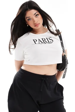 Kaiia Plus Paris motif baby tee in