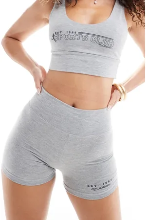 Miss Selfridge Legging short co-ord in marl