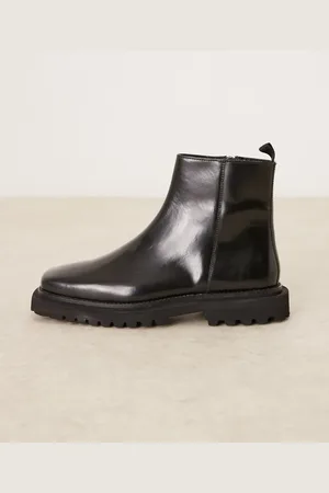 ASOS Chelsea boots in hi-shine leather