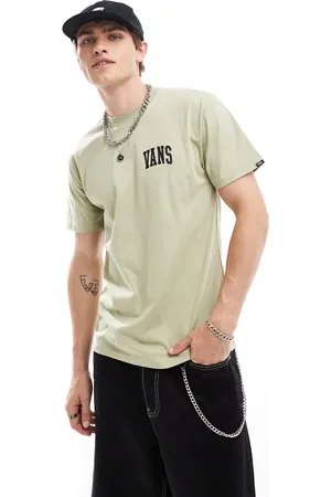 Vans Varsity small logo short sleeve t-shirt in light tan
