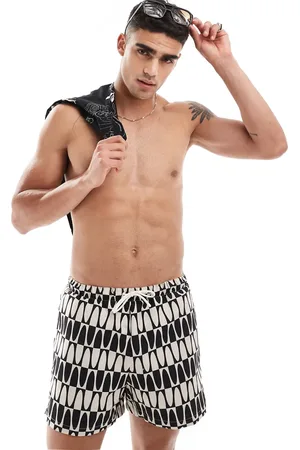 River Island Swim trunks in mono print