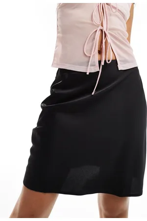 Y.A.S Satin mini skirt in
