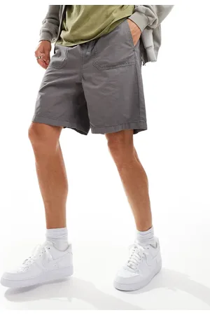 SELECTED Loose fit ripstop shorts in light
