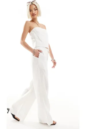 Emory Park Linen style wide leg trousers in co-ord