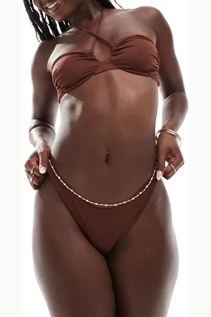 ASOS Maya mix & match high leg hipster bikini bottom in chocolate